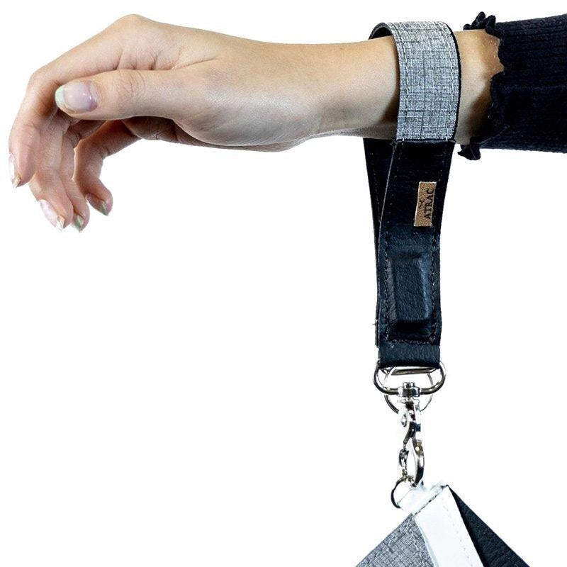 Mag Strap Wristlet - White+Teal